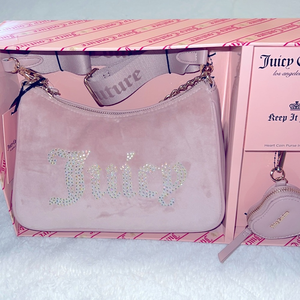 Juicy Couture Dusty Blush Shoulder Bag Set